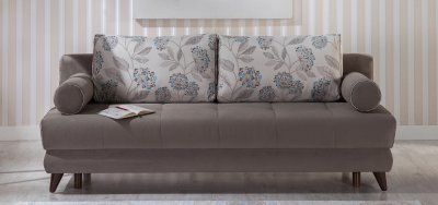 Stella Image Gray Sofa Bed in Fabric by Istikbal w/Options