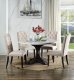 Gerardo Dining Table Marble Top DN00090 in Weathered Espresso