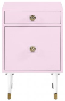 Lia Side Table 831 in Matte Pink by Meridian