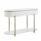 Daveigh Coffee Table 3Pc Set LV02464 in White & Gold by Acme