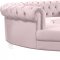 Anabella Sectional Sofa 697 3Pc Pink Velvet Fabric by Meridian