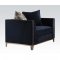 Phaedra Fabric Chair 52832 in Dark Blue by Acme