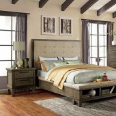 Berenice Bedroom CM7528GY in Gray by FOA w/Options