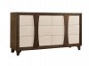 Harmony 6 Drawer Credenza in Black Walnut by NCFurniture