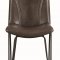 Chambler 130084 Set 4 of Dining Chairs in Brown Leatherette