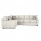 Hybrid Sectional Sofa in Aluna Birch Fabric by Klaussner