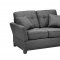 Opus Sofa & Loveseat Set in Gray Fabric w/Options