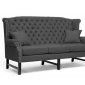 Sussex Sofa in Dark Gray Fabric by Wholesale Interiors w/Options