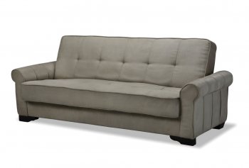 Delux Mocha Microfiber Sleeper Sofa With Storage [LSSB-Atlanta]