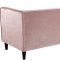 Taylor Sofa 642 in Pink Velvet Fabric by Meridian w/Options