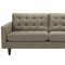 Empress Sofa in Oatmeal Fabric by Modway w/Options