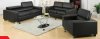 Makri Sofa CM6336BK in Black Bonded Leather Match w/Options