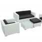 Malibu 5Pc Patio Sofa Set by Modway w/White Base & Options