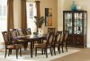 Espresso Finish Transitional Dining Table w/Options