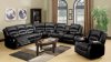 9171/9241 Reclining Sectional Sofa in Black Bonded Leather