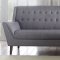 Watonga Sectional Sofa 53850 in Light Gray Linen Fabric by Acme