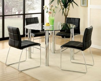 Kona I Dinette Set CM8320T in Chrome w/Options [FADS-CM8320T-Kona I]