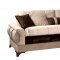 Caprice Sofa Bed in Beige Microfiber by Rain w/Optional Items