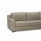 Jenny Sectional Sofa Sleeper in Beige Premium Leather by J&M