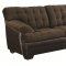 503878 Janie Sectional Sofa in Chocolate Fabric by Coaster