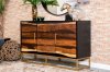 Zara Accent Cabinet 953466 in Black Walnut & Gold by Coaster