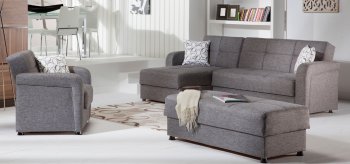 Vision Diego Gray Sectional Sofa Set by Istikbal [IKSS-Vision Diego Gray Set]