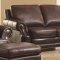 504961 Crawford Sofa in Brown Leather by Coaster w/Options