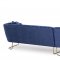 Caprice Sectional Sofa TOV-L6119 in Navy Velvet by TOV Furniture