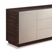 AC642 Buffet in Wenge & Grey Gloss by Beverly Hills