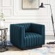 Conjure Accent Chair in Azure Velvet by Modway