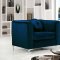 Isabelle 612 Sofa in Navy Velvet Fabric w/Options by Meridian