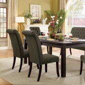 Sania III 6Pc Dining Room Set CM3324BK-T in Antique Black