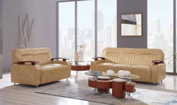 UFM279 Sofa in Ivory Bonded Leather by Global w/Options [GFS-UFM279]