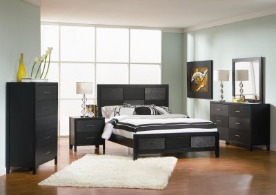 Grove 201651 5Pc Bedroom Set in Black by Coaster w/Options