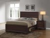 Kauffman Bedroom 5Pc Set 204390 in Dark Cocoa by Coaster