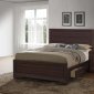 Kauffman Bedroom 5Pc Set 204390 in Dark Cocoa by Coaster