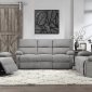 Oswald Motion Sofa & Loveseat 9520GY Gray Fabric - Homelegance