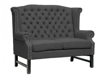 Fairfield Loveseat TOV-63102-LS in Grey Linen by TOV Furniture [TVLS-TOV-63102-LS-Grey Fairfield]