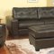 Dark Cappuccino Bonded Leather Modern Sofa & Loveseat Set