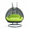 Wicker Hanging Double Egg Swing Chair ESCCH-57LG by LeisureMod