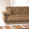 Roxanna Sofa Bed in Brown Chenille by Rain w/Optional Items