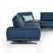 Spazio Sectional Sofa in Blue Full Leather by VIG