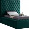 Bliss Bed in Green Velvet Fabric by Meridian w/Options