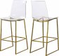 Lumen Acrylic Counter Stool 719 Set of 2 by Meridian