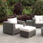 Somani CM-OS2128-18 7Pc Outdoor Patio Sofa Set in Ivory & Gray