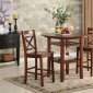 Tartys Counter Height Dining Set 3Pc 72535 in Cherry by Acme