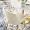 Viscount Dining Chair 3808 Set of 2 in Ivory Velvet by Modway