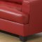 G670 Sofa & Loveseat in Red Bonded Leather by Glory Furniture