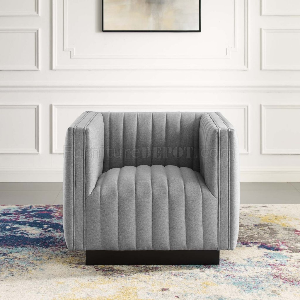 Light gray best sale velvet accent chair