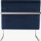 Riley Accent Chair 517 in Navy Velvet Fabric by Meridian